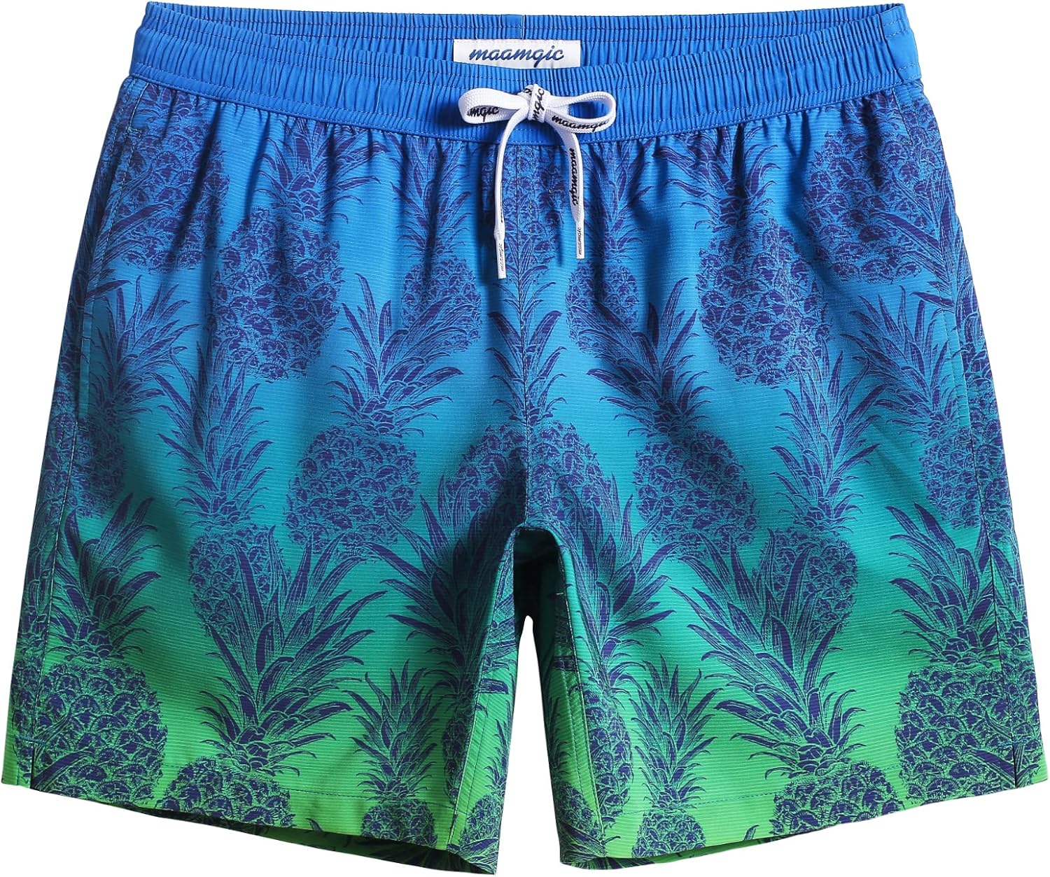 Mens 7" Stretch Swim Trunks Quick Dry Mesh Lining Swimwear Bathing Suits - Picture 54 of 57
