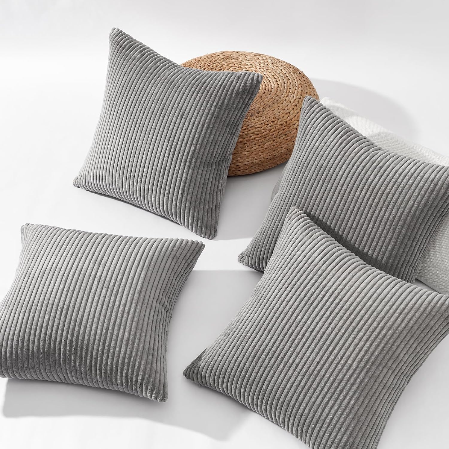 Decorative Throw Pillow Covers, Set of 4 Soft Velvet Cushion Cases for Farmhouse - Picture 147 of 181