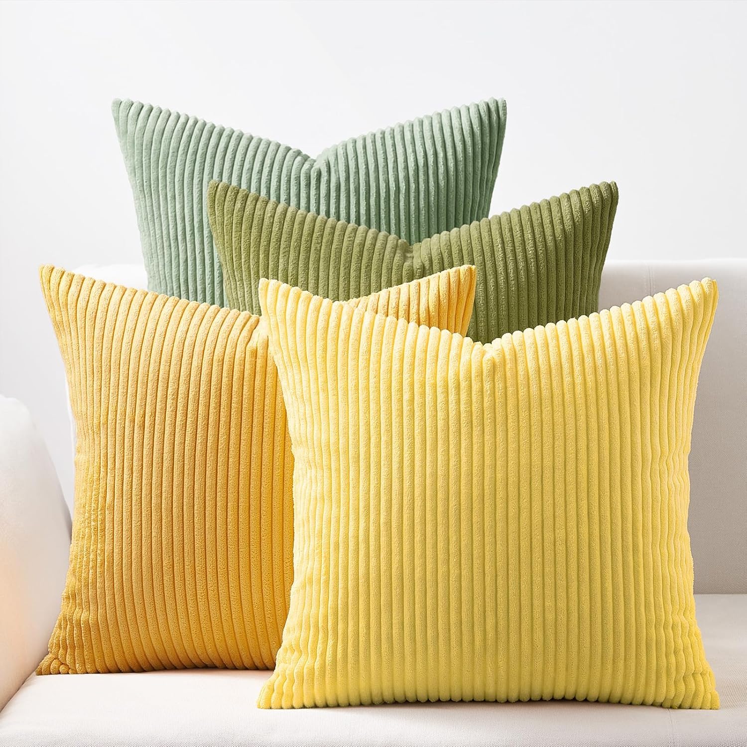 Decorative Throw Pillow Covers, Set of 4 Soft Velvet Cushion Cases for Farmhouse - Picture 151 of 181