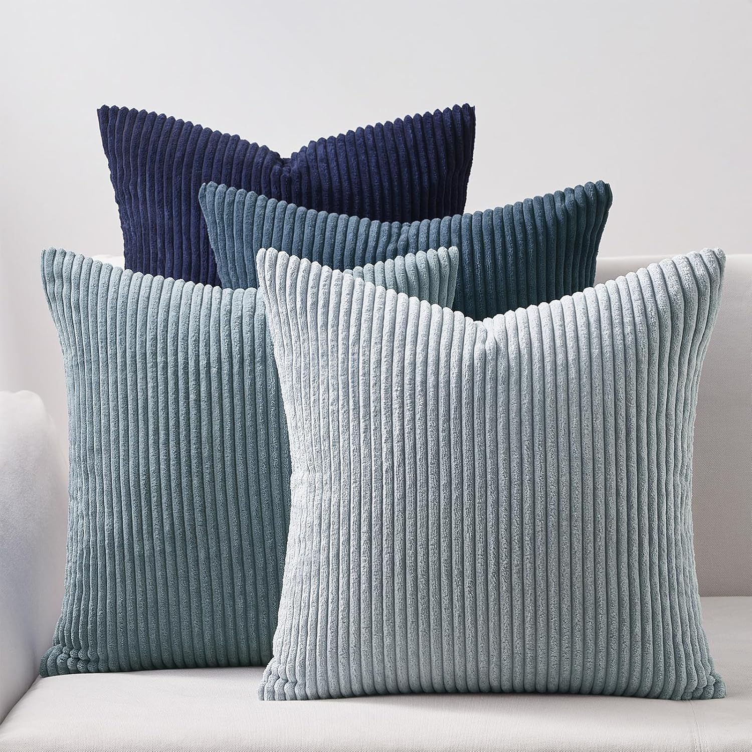 Decorative Throw Pillow Covers, Set of 4 Soft Velvet Cushion Cases for Farmhouse - Picture 167 of 181