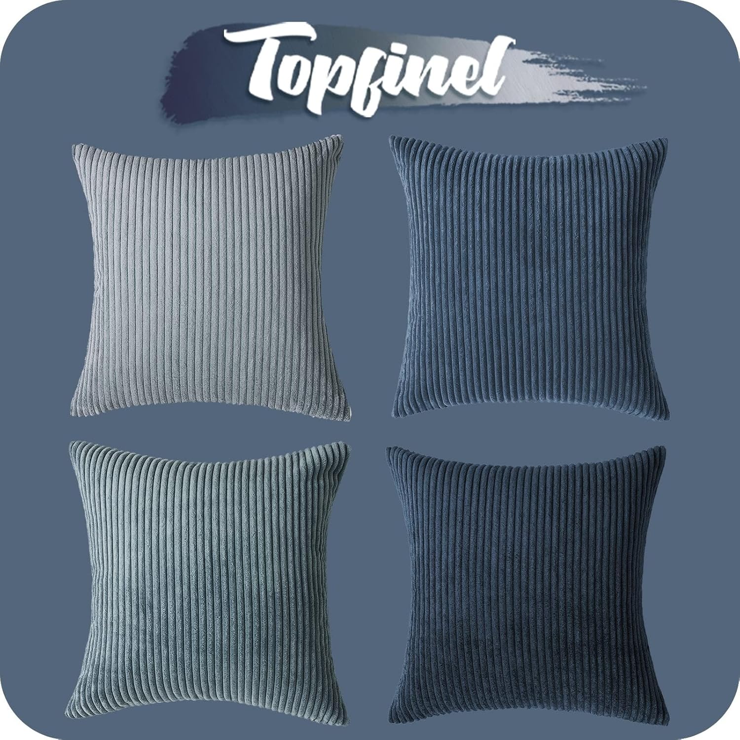 Decorative Throw Pillow Covers, Set of 4 Soft Velvet Cushion Cases for Farmhouse - Picture 173 of 181