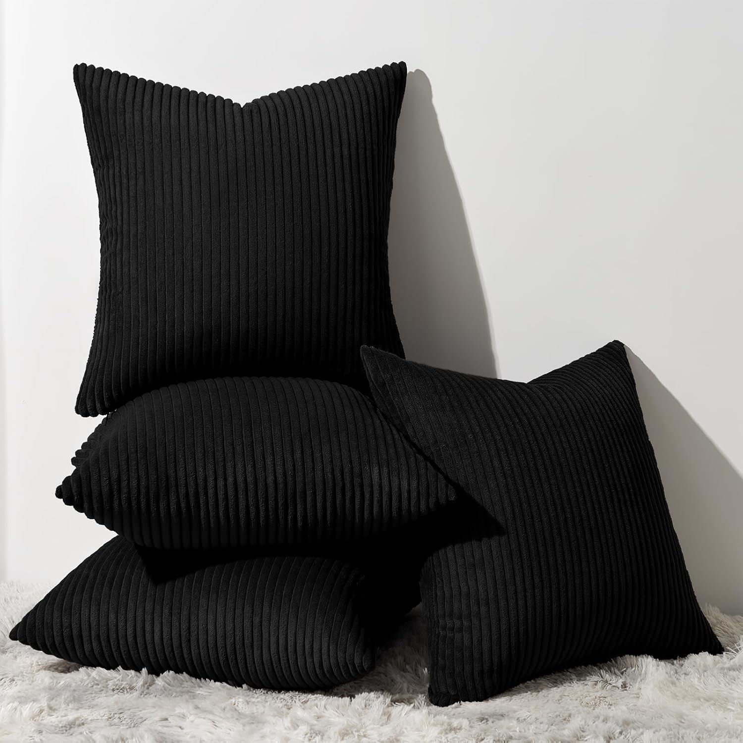 Decorative Throw Pillow Covers, Set of 4 Soft Velvet Cushion Cases for Farmhouse - Picture 176 of 181