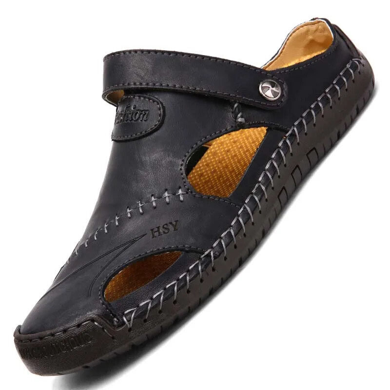 Mens Sport Closed Toe Sandals Summer Shoes Beach Fisherman Flat Slippers - Picture 25 of 27