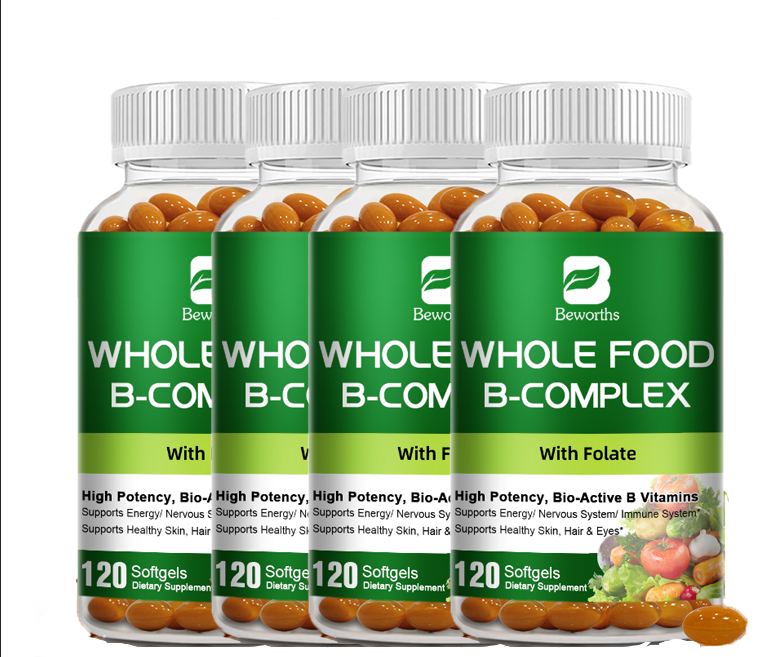 Vitamin B Complex 120 Capsules ,&Vitamin C B2,,B6,B12, Immune Support Pills - Picture 14 of 14