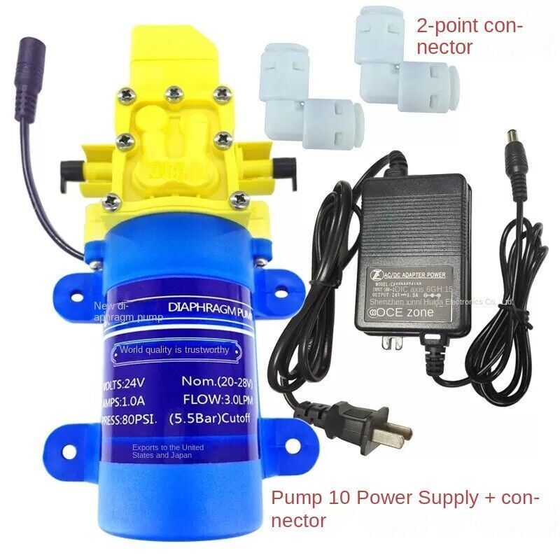 Pompa autoadescante depuratore acqua 220V micro pompa booster pompa a membrana - Foto 9 di 9