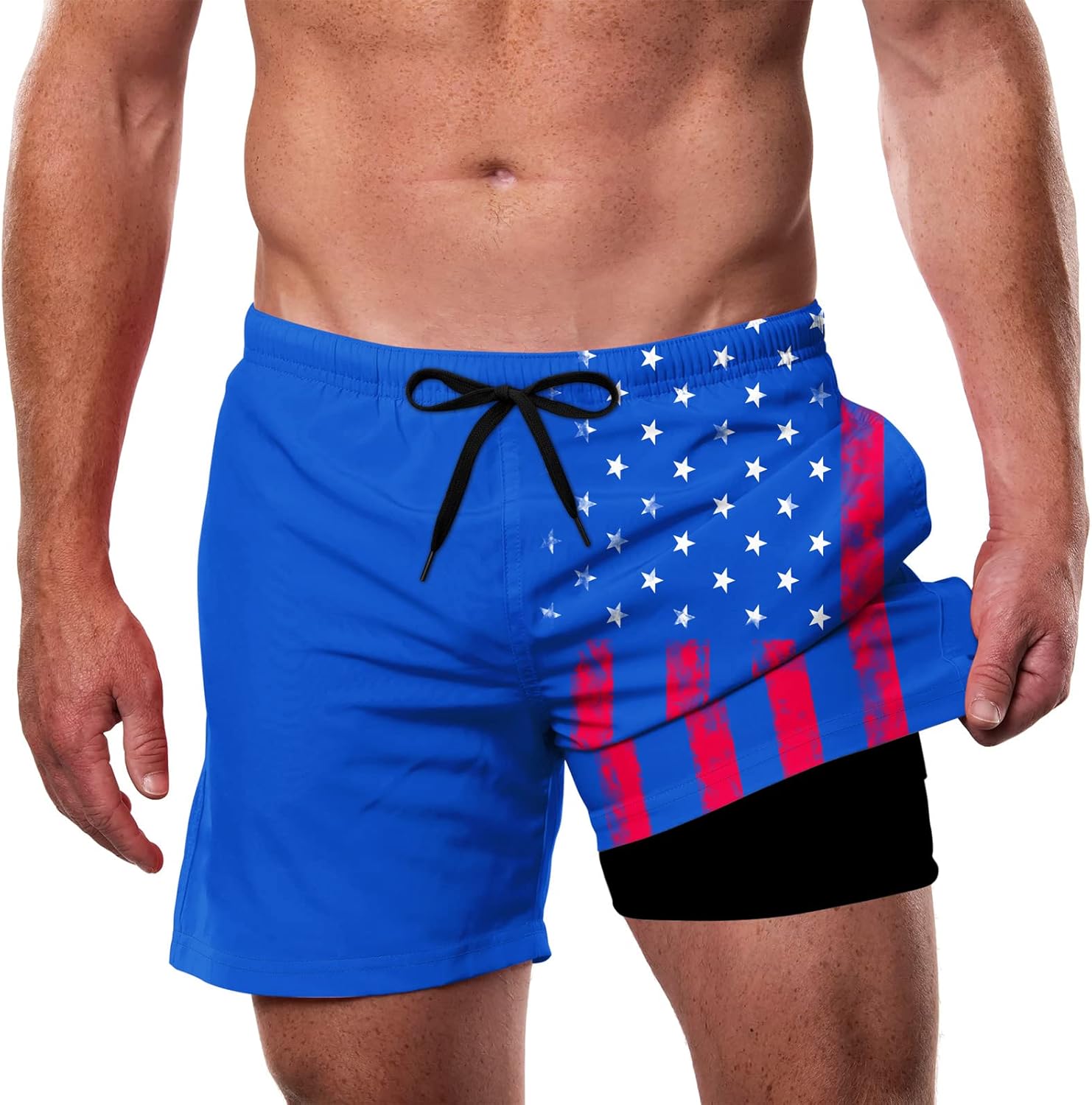 Men’s Swim Trunks Quick Dry Lightweight Compression Liner Beach Shorts - Picture 25 of 40