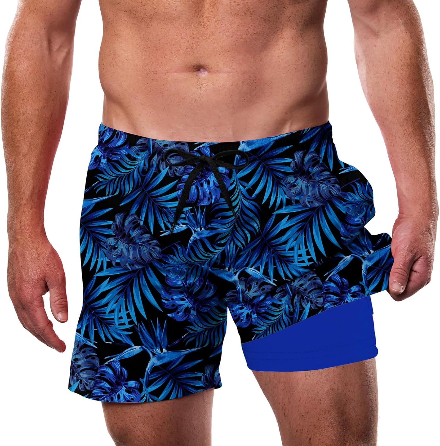 Men’s Swim Trunks Quick Dry Lightweight Compression Liner Beach Shorts - Picture 28 of 40