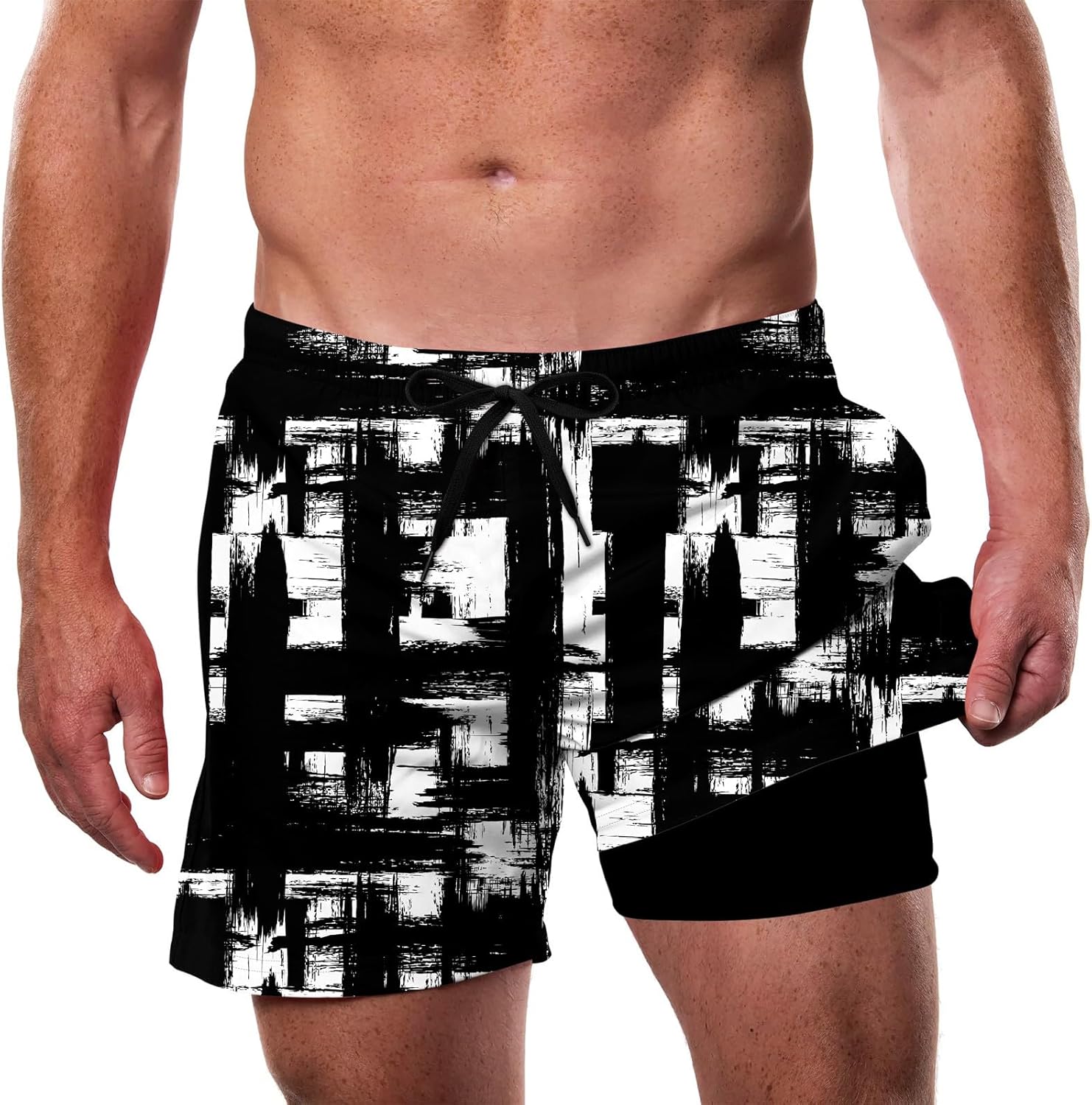 Men’s Swim Trunks Quick Dry Lightweight Compression Liner Beach Shorts - Picture 31 of 40
