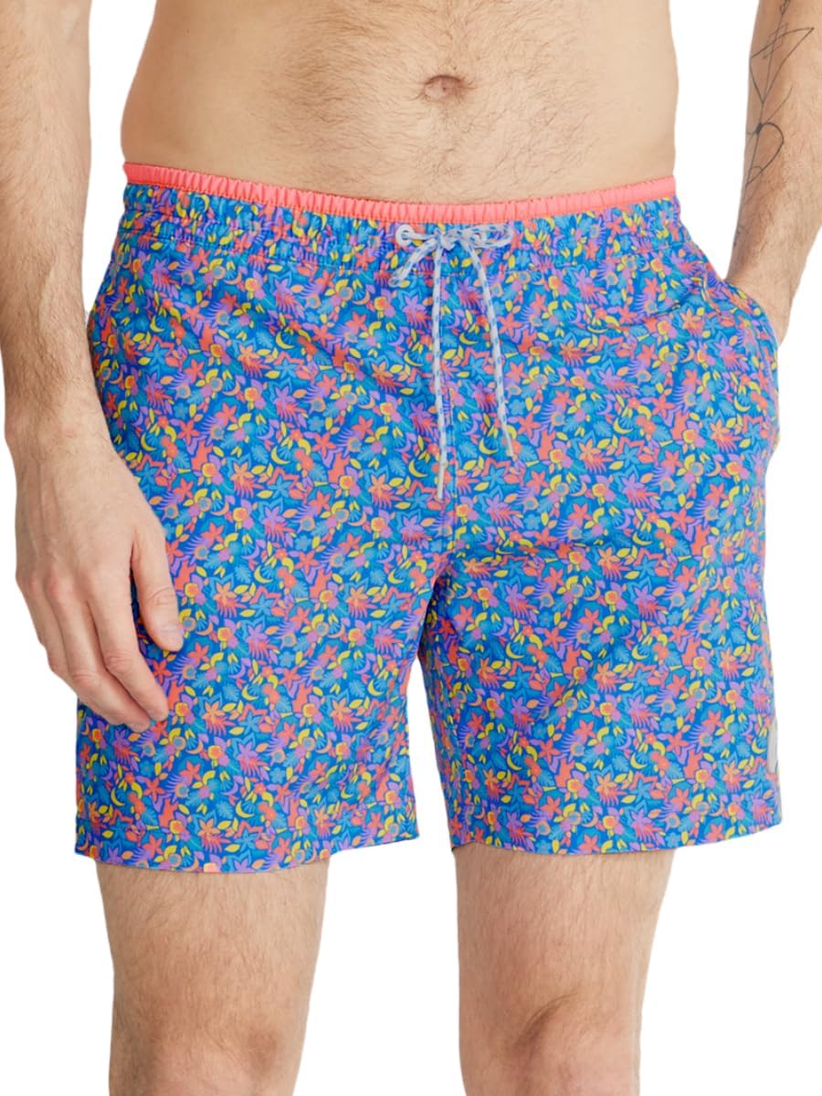 Men’s Quick Dry Stretch Swim Shorts Beach Trunks with Zipper Pockets - Picture 13 of 27