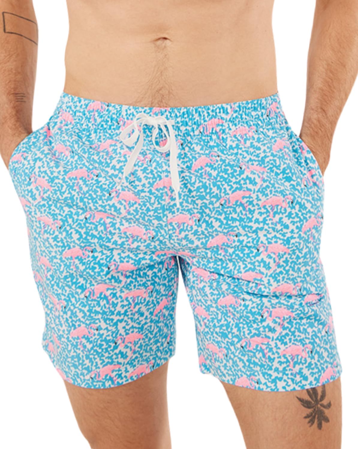 Men’s Quick Dry Stretch Swim Shorts Beach Trunks with Zipper Pockets - Picture 26 of 27