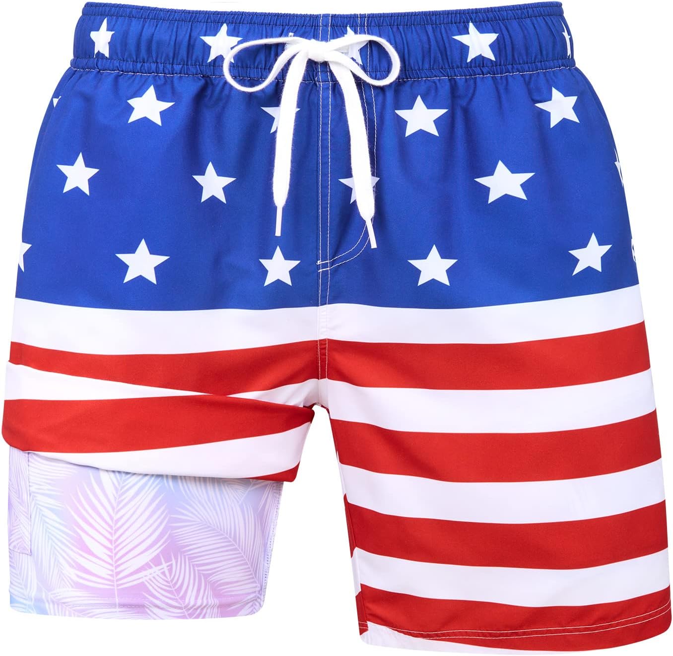 Herren Schnelltrocknende Badehose Wasserdicht mit Kompressionsfutter Strand Sport Shorts - Bild 21 von 31