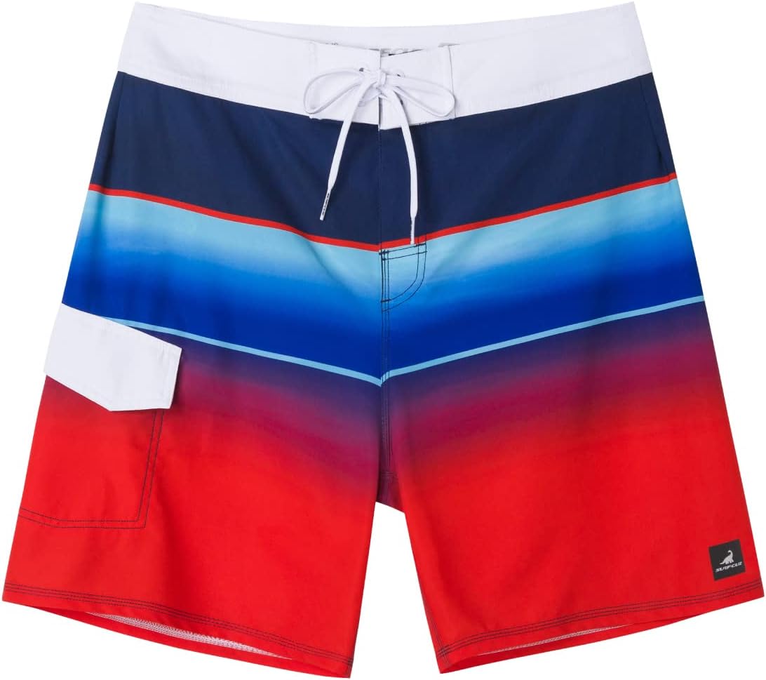 Men's 4-Way Stretch Quick Dry Board Shorts Swim Trunks Beachwear No Mesh - Bild 20 von 44