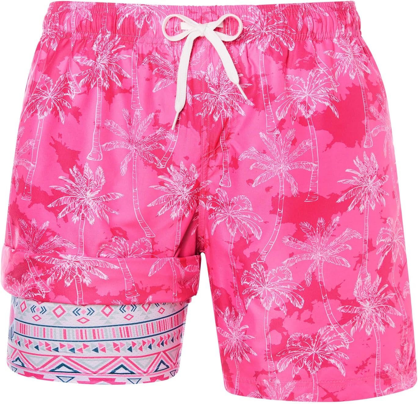 Herren Schnelltrocknende Badehose Wasserdicht mit Kompressionsfutter Strand Sport Shorts - Bild 23 von 31