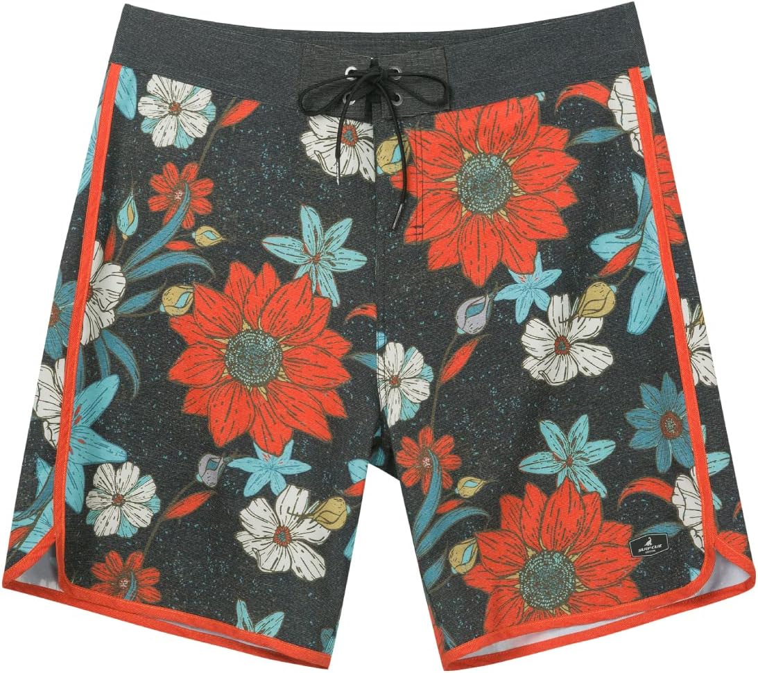 Men's 4-Way Stretch Quick Dry Board Shorts Swim Trunks Beachwear No Mesh - Bild 24 von 44