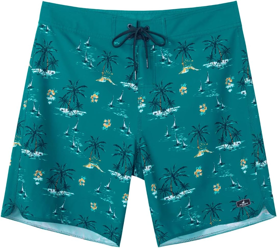 Men's 4-Way Stretch Quick Dry Board Shorts Swim Trunks Beachwear No Mesh - Bild 25 von 44