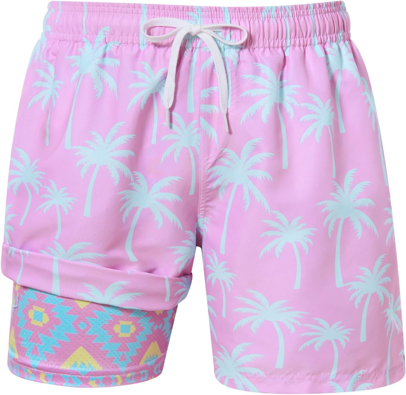 Herren Schnelltrocknende Badehose Wasserdicht mit Kompressionsfutter Strand Sport Shorts - Bild 25 von 31