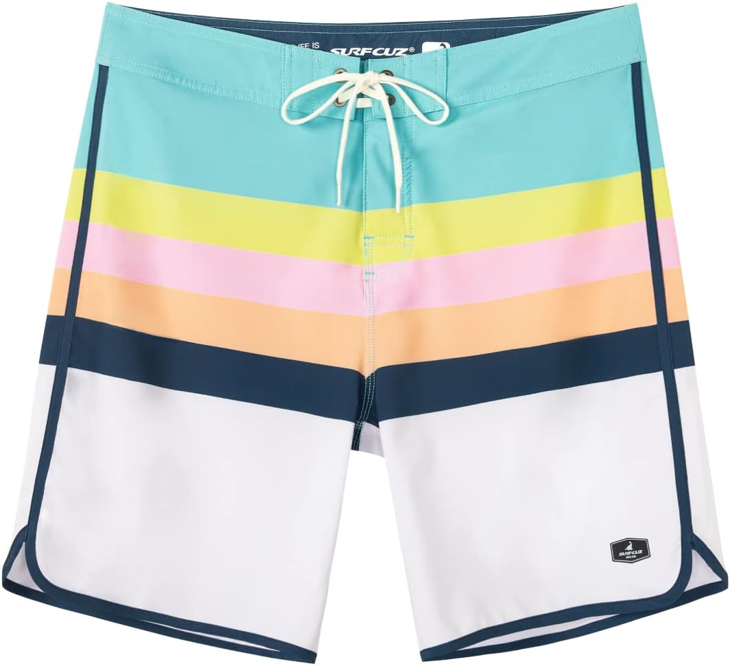 Men's 4-Way Stretch Quick Dry Board Shorts Swim Trunks Beachwear No Mesh - Bild 39 von 44
