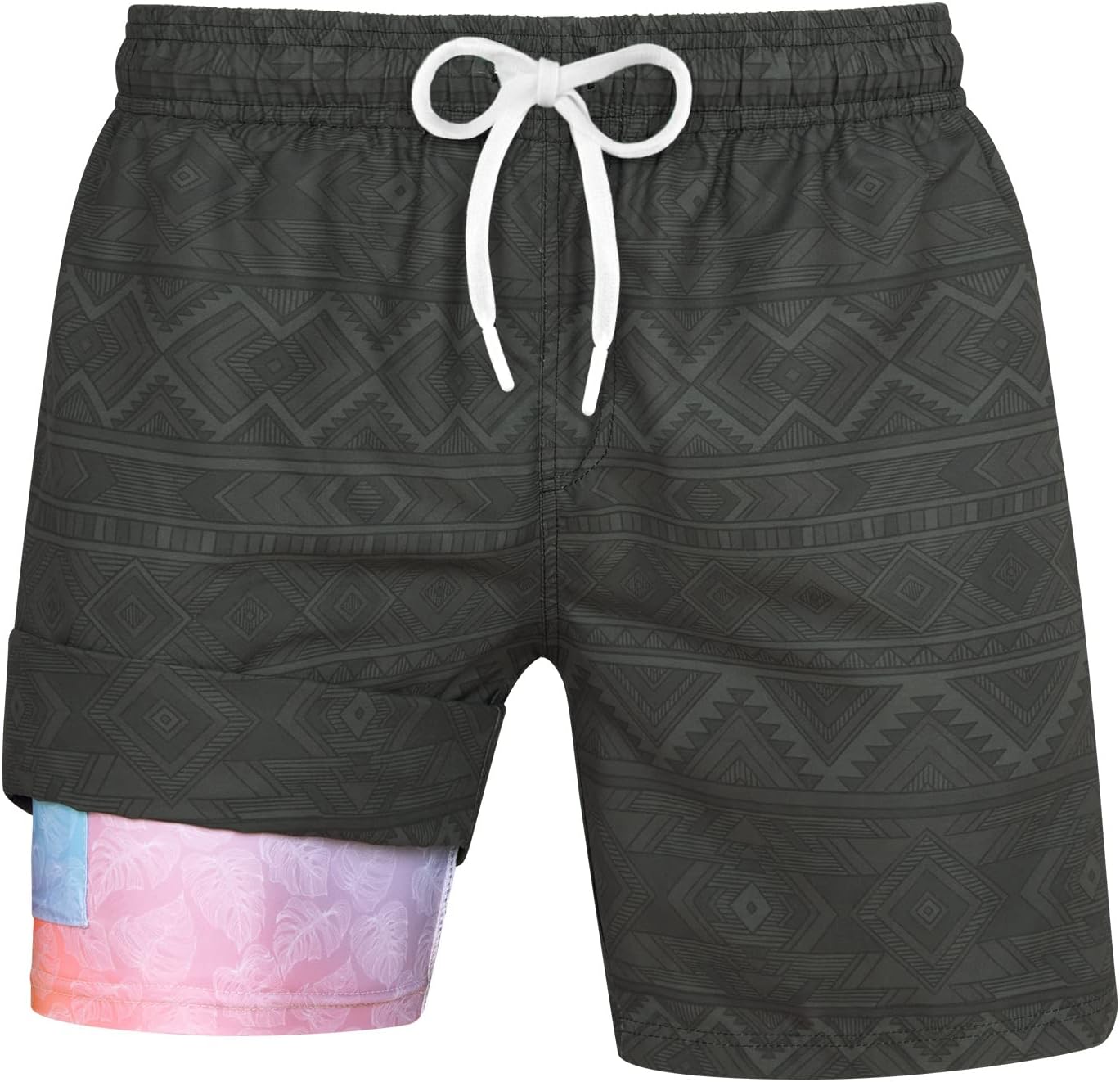 Herren Schnelltrocknende Badehose Wasserdicht mit Kompressionsfutter Strand Sport Shorts - Bild 28 von 31