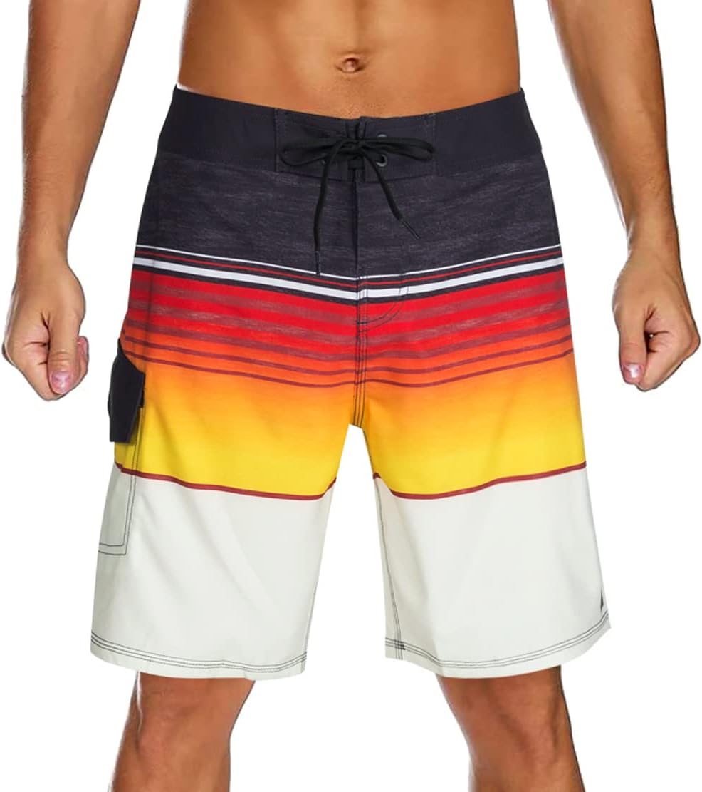 Men's 4-Way Stretch Quick Dry Board Shorts Swim Trunks Beachwear No Mesh - Bild 40 von 44