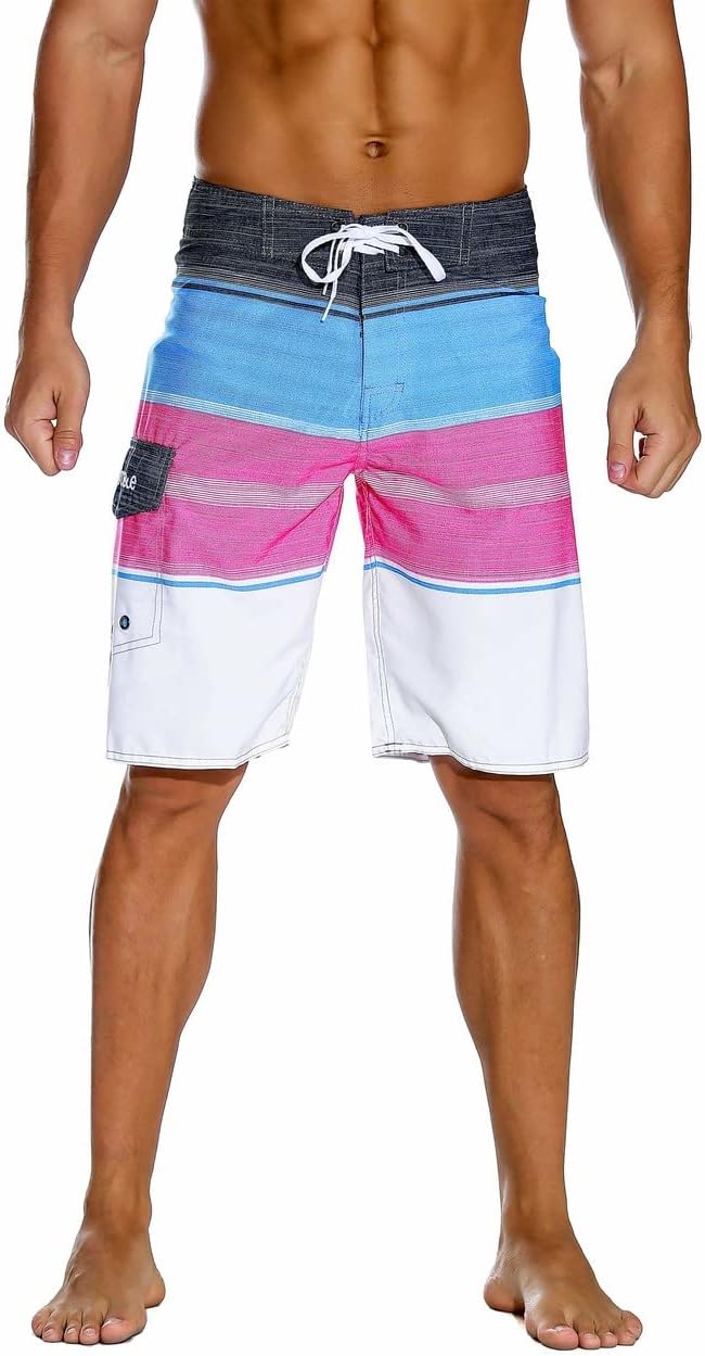 Herren Sportwear Schnelltrocknend Boardshorts mit Futter Badeanzug Badehose - Bild 13 von 44