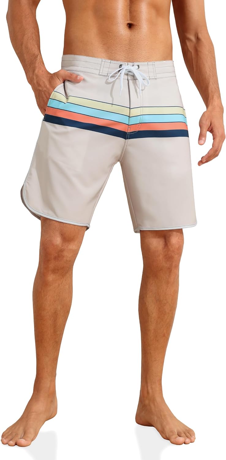 Herren Sportwear Schnelltrocknend Boardshorts mit Futter Badeanzug Badehose - Bild 14 von 44