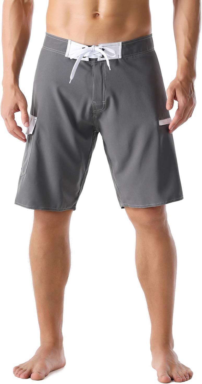Herren Sportwear Schnelltrocknend Boardshorts mit Futter Badeanzug Badehose - Bild 15 von 44