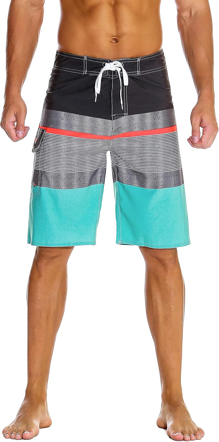 Herren Sportwear Schnelltrocknend Boardshorts mit Futter Badeanzug Badehose - Bild 17 von 44