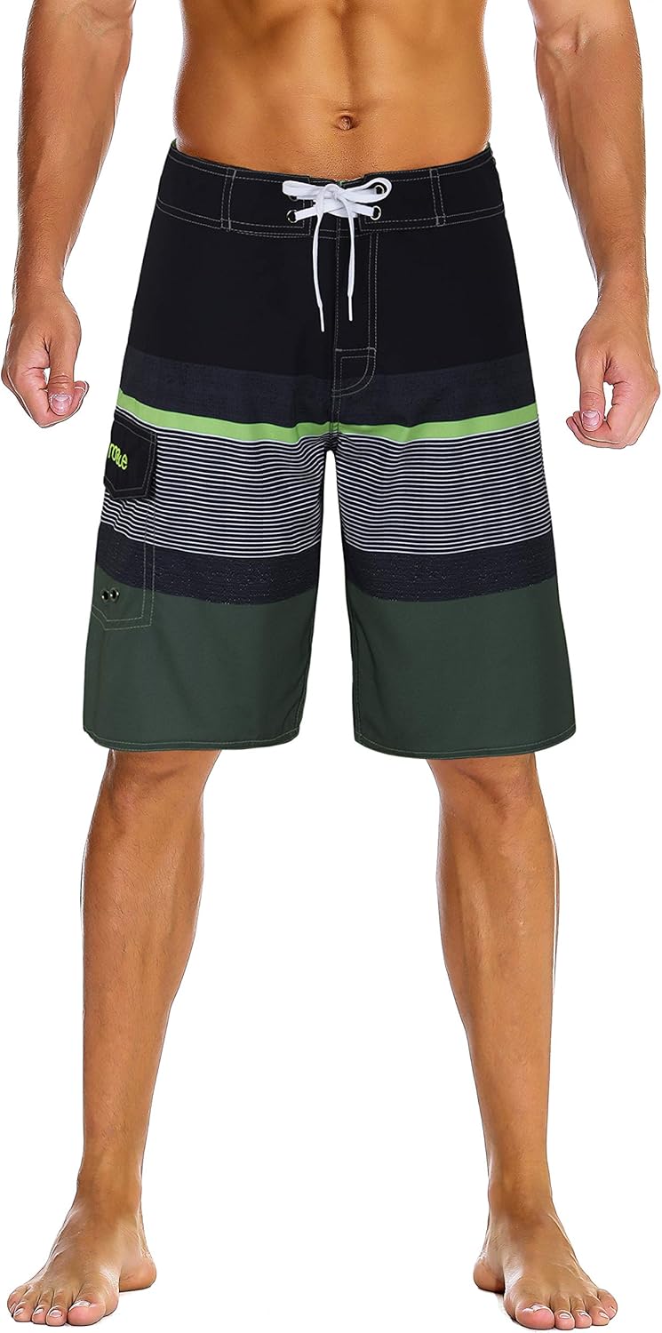Herren Sportwear Schnelltrocknend Boardshorts mit Futter Badeanzug Badehose - Bild 18 von 44