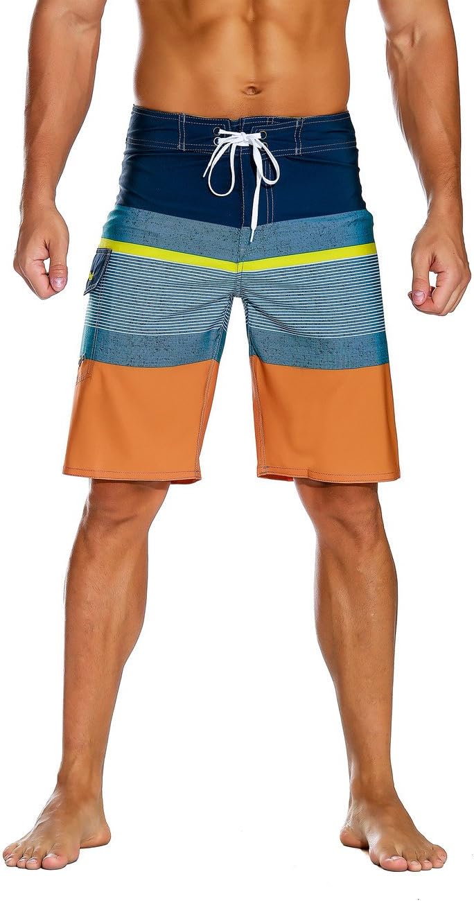 Herren Sportwear Schnelltrocknend Boardshorts mit Futter Badeanzug Badehose - Bild 22 von 44