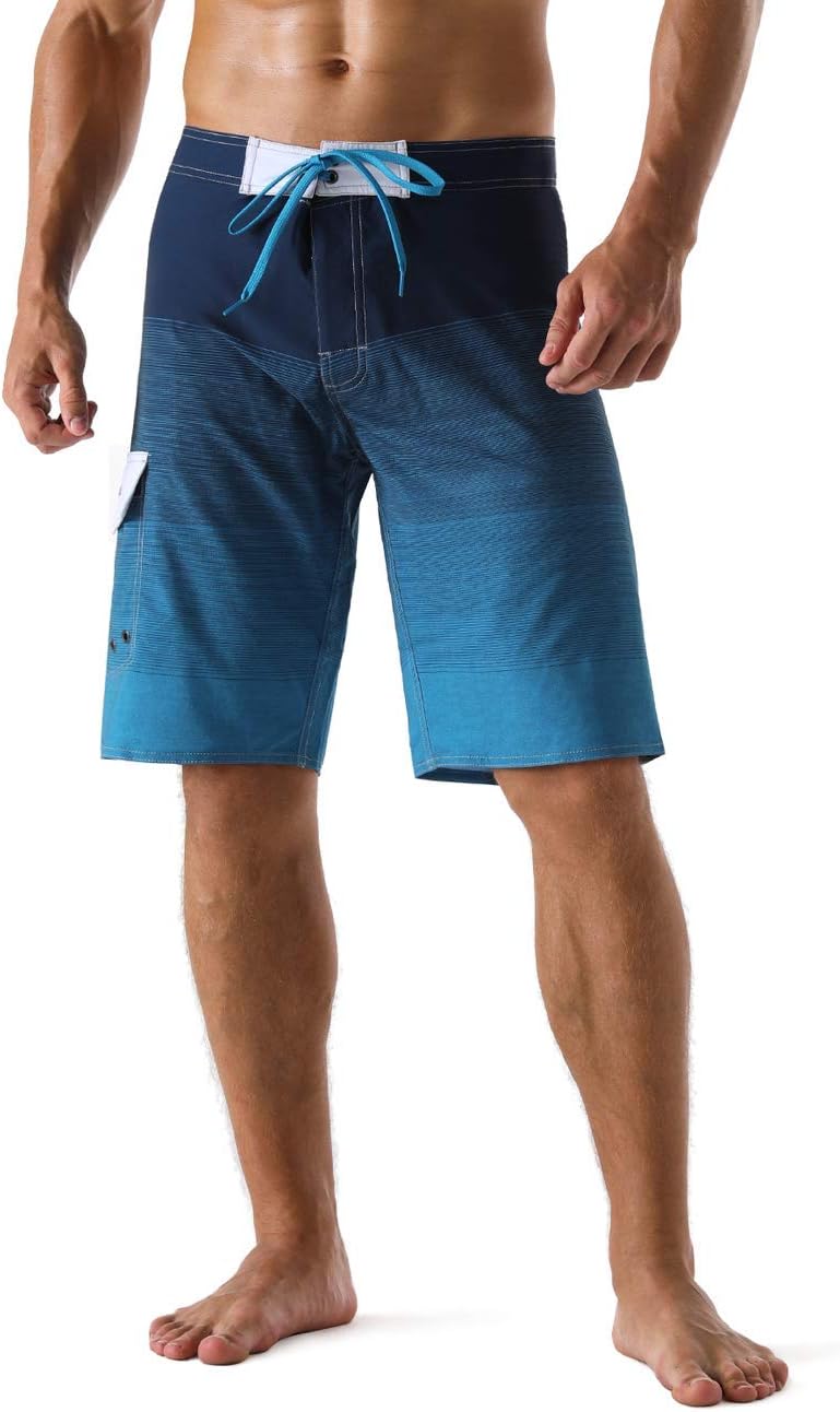 Herren Sportwear Schnelltrocknend Boardshorts mit Futter Badeanzug Badehose - Bild 23 von 44