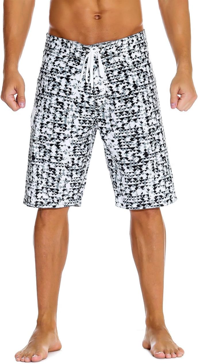 Herren Sportwear Schnelltrocknend Boardshorts mit Futter Badeanzug Badehose - Bild 24 von 44