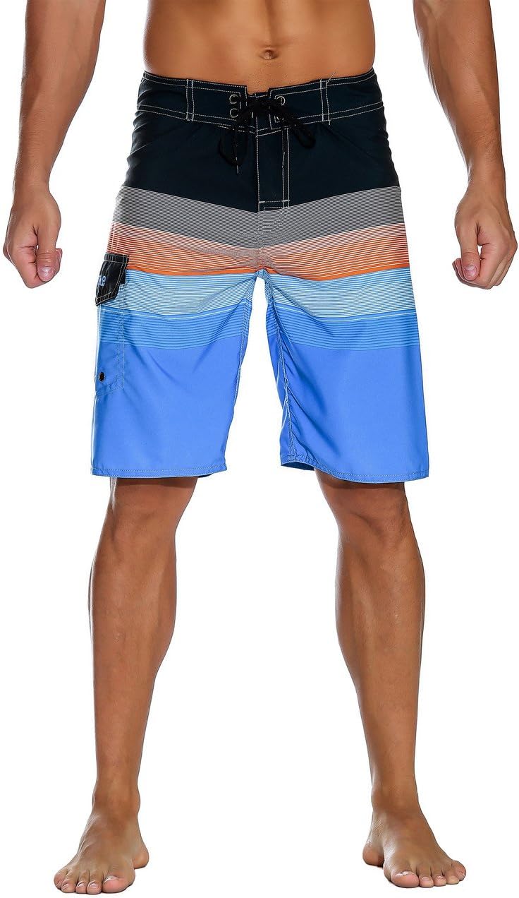 Herren Sportwear Schnelltrocknend Boardshorts mit Futter Badeanzug Badehose - Bild 31 von 44