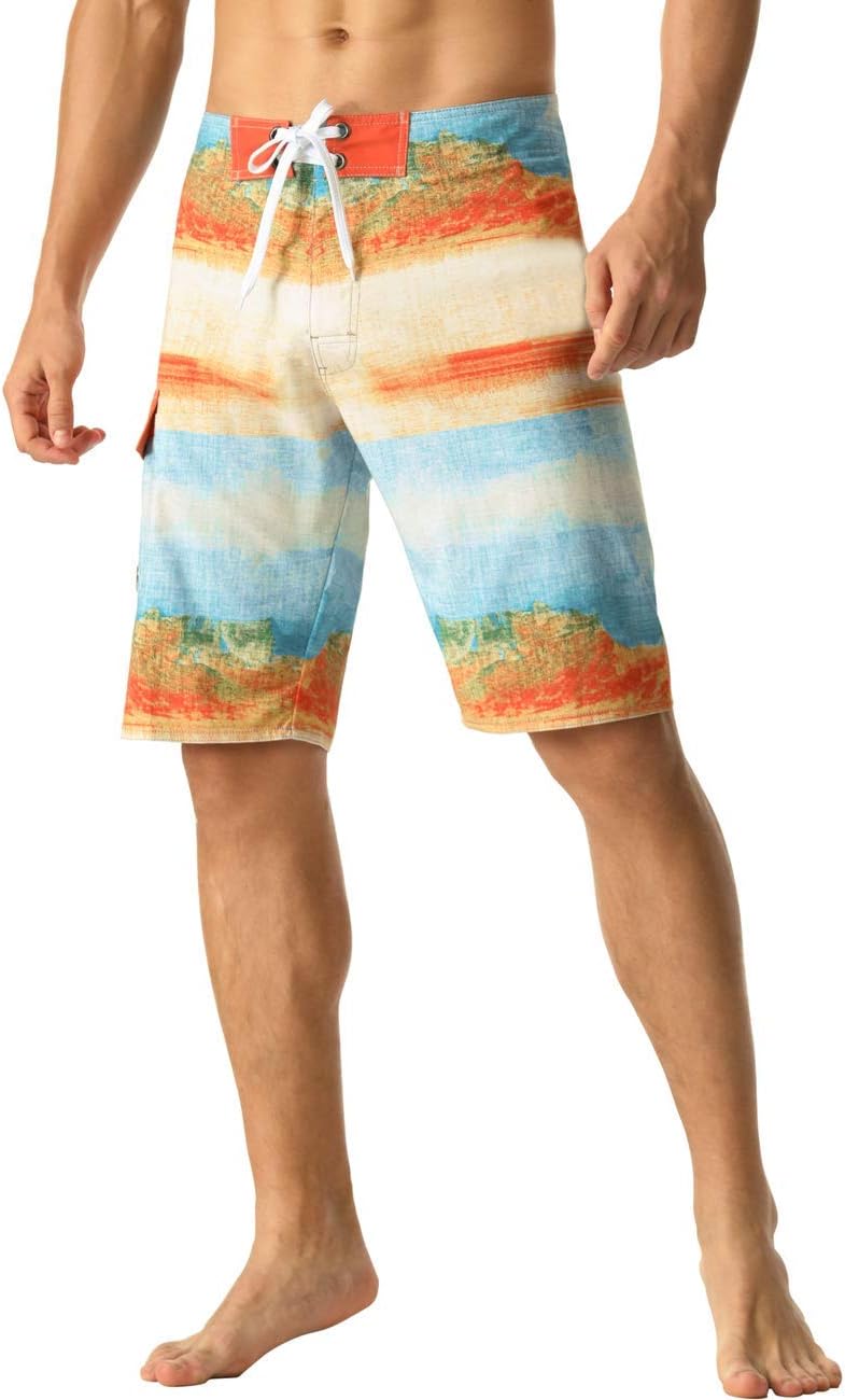 Herren Sportwear Schnelltrocknend Boardshorts mit Futter Badeanzug Badehose - Bild 35 von 44