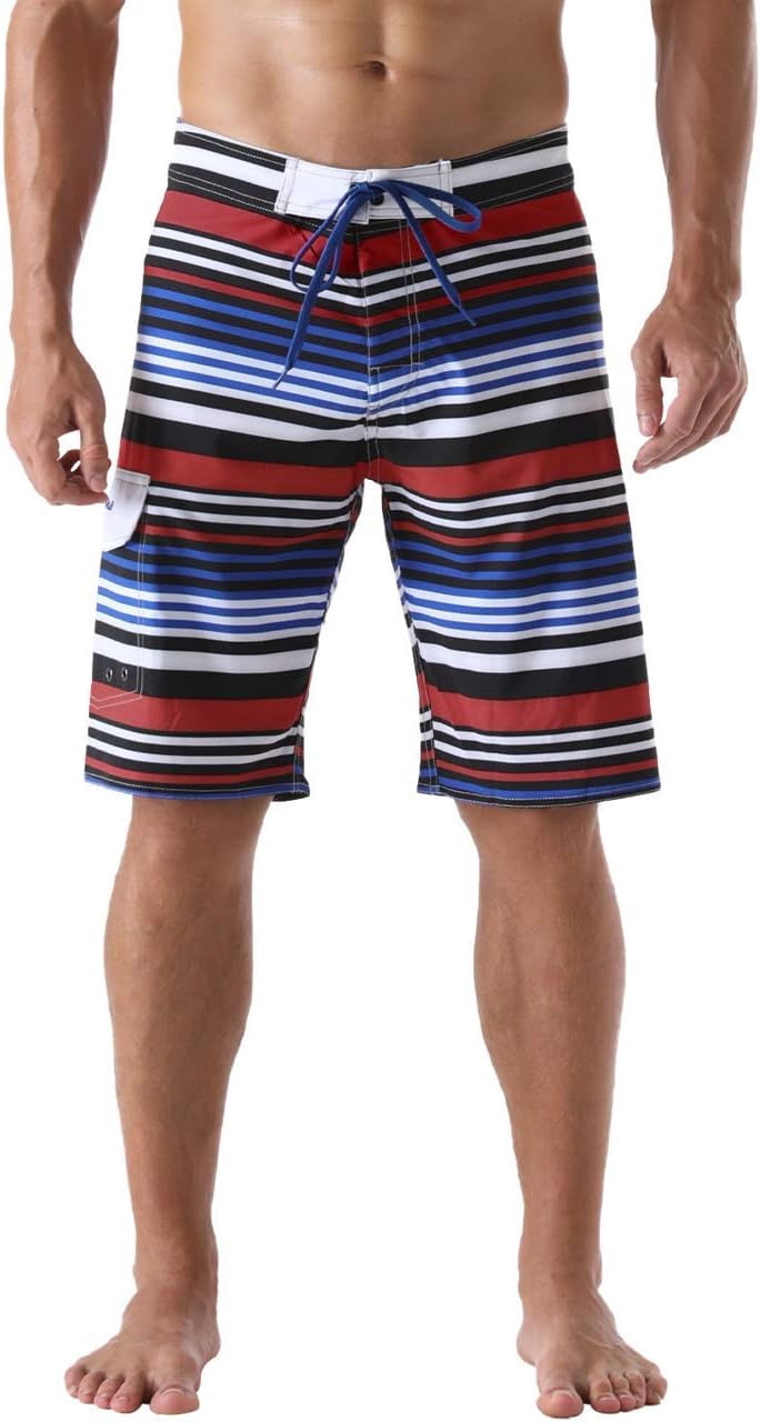Herren Sportwear Schnelltrocknend Boardshorts mit Futter Badeanzug Badehose - Bild 36 von 44