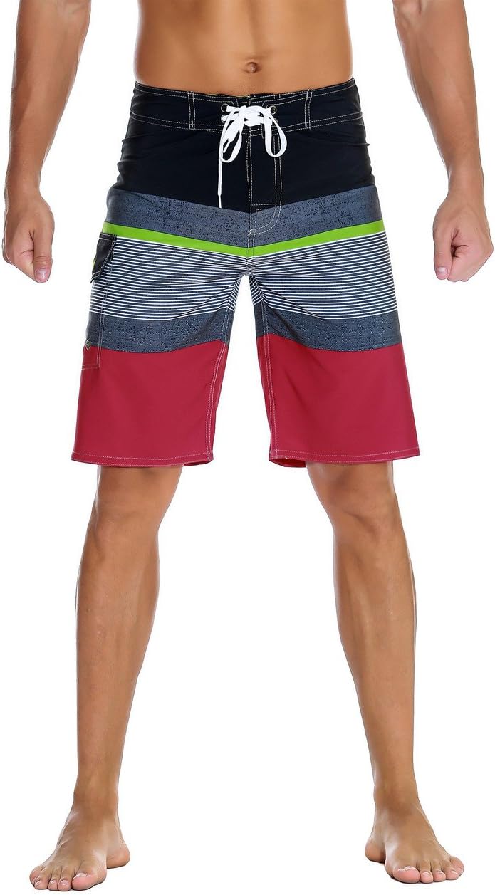 Herren Sportwear Schnelltrocknend Boardshorts mit Futter Badeanzug Badehose - Bild 40 von 44