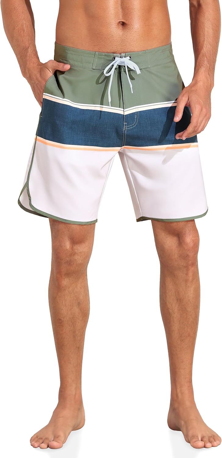 Herren Sportwear Schnelltrocknend Boardshorts mit Futter Badeanzug Badehose - Bild 43 von 44