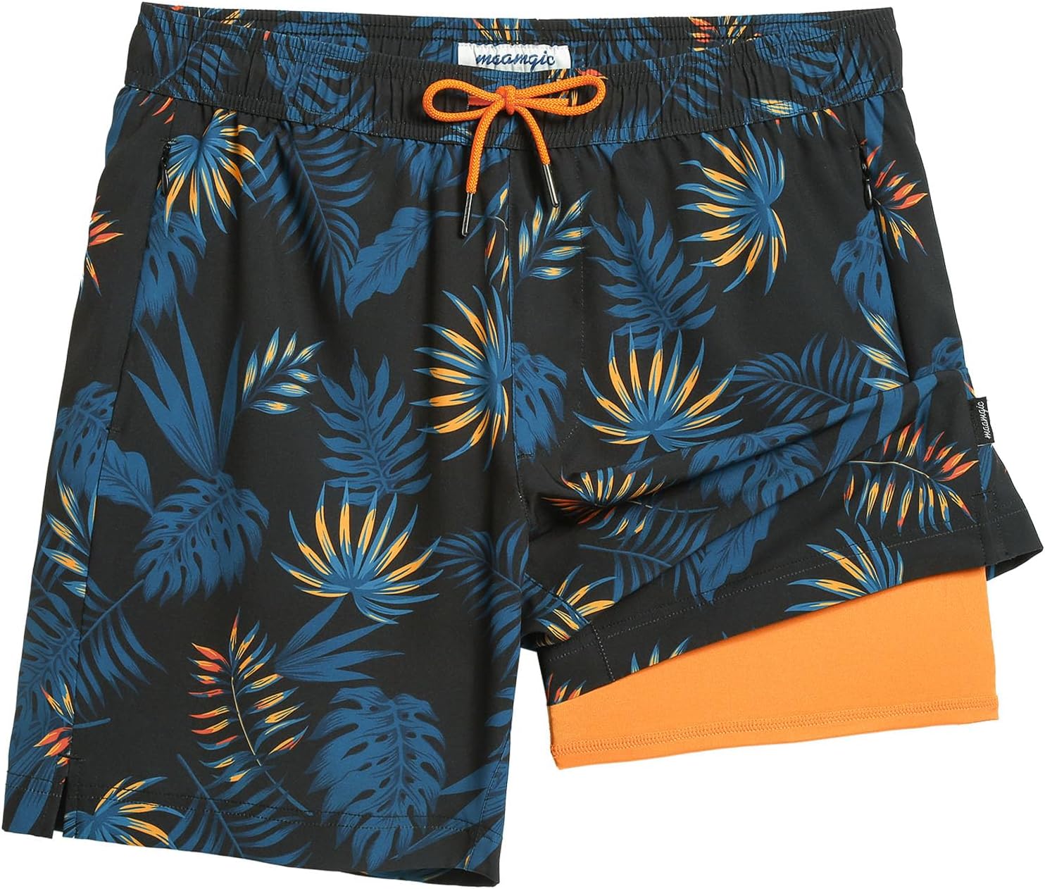 Herren Badehose mit Kompressionsfutter Boardshorts mit Taschen Badeanzug - Bild 29 von 37