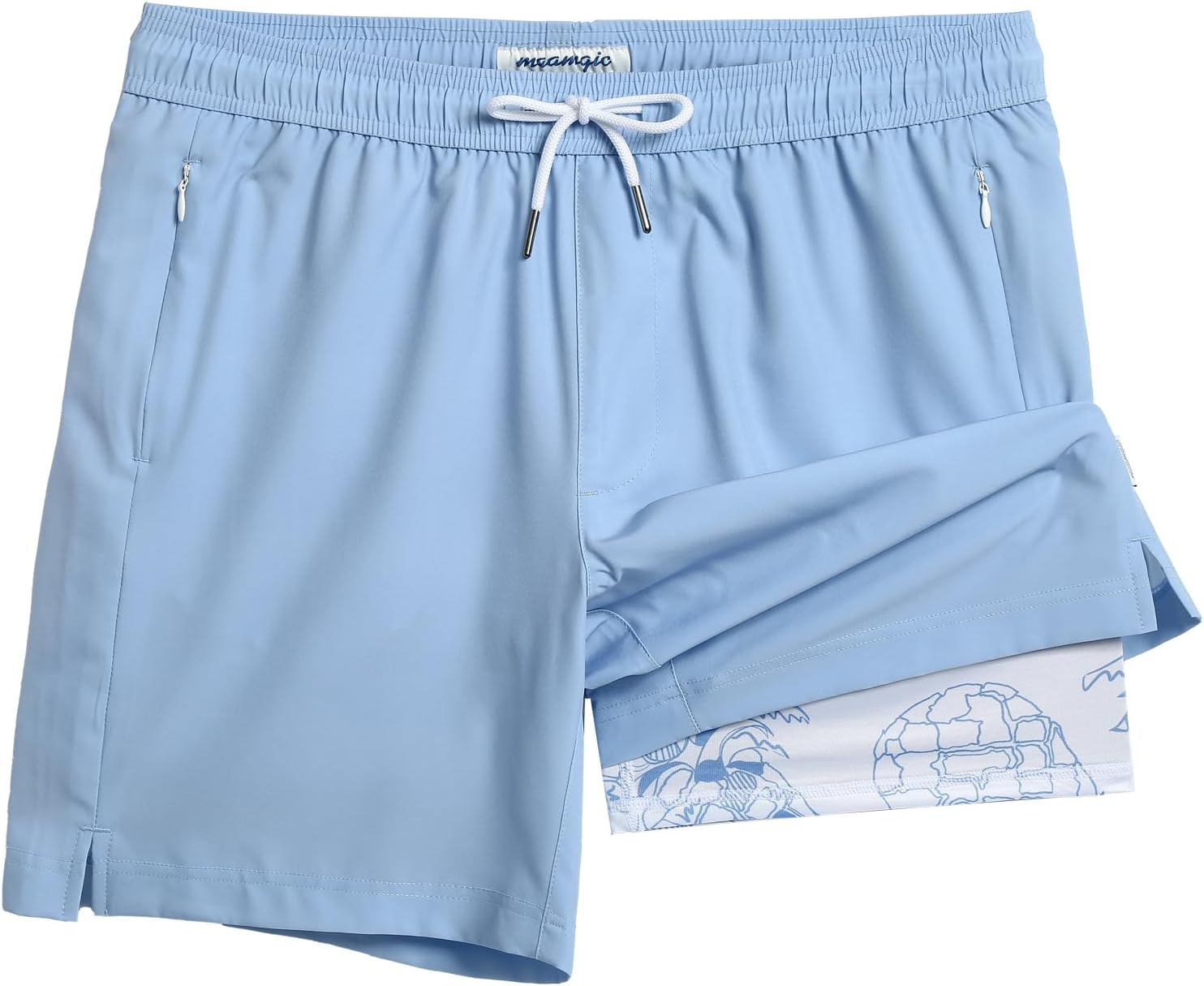 Herren Badehose mit Kompressionsfutter Boardshorts mit Taschen Badeanzug - Bild 31 von 37