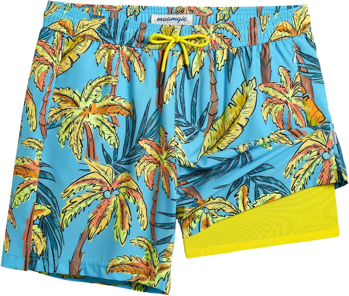 Herren Badehose mit Kompressionsfutter Boardshorts mit Taschen Badeanzug - Bild 34 von 37
