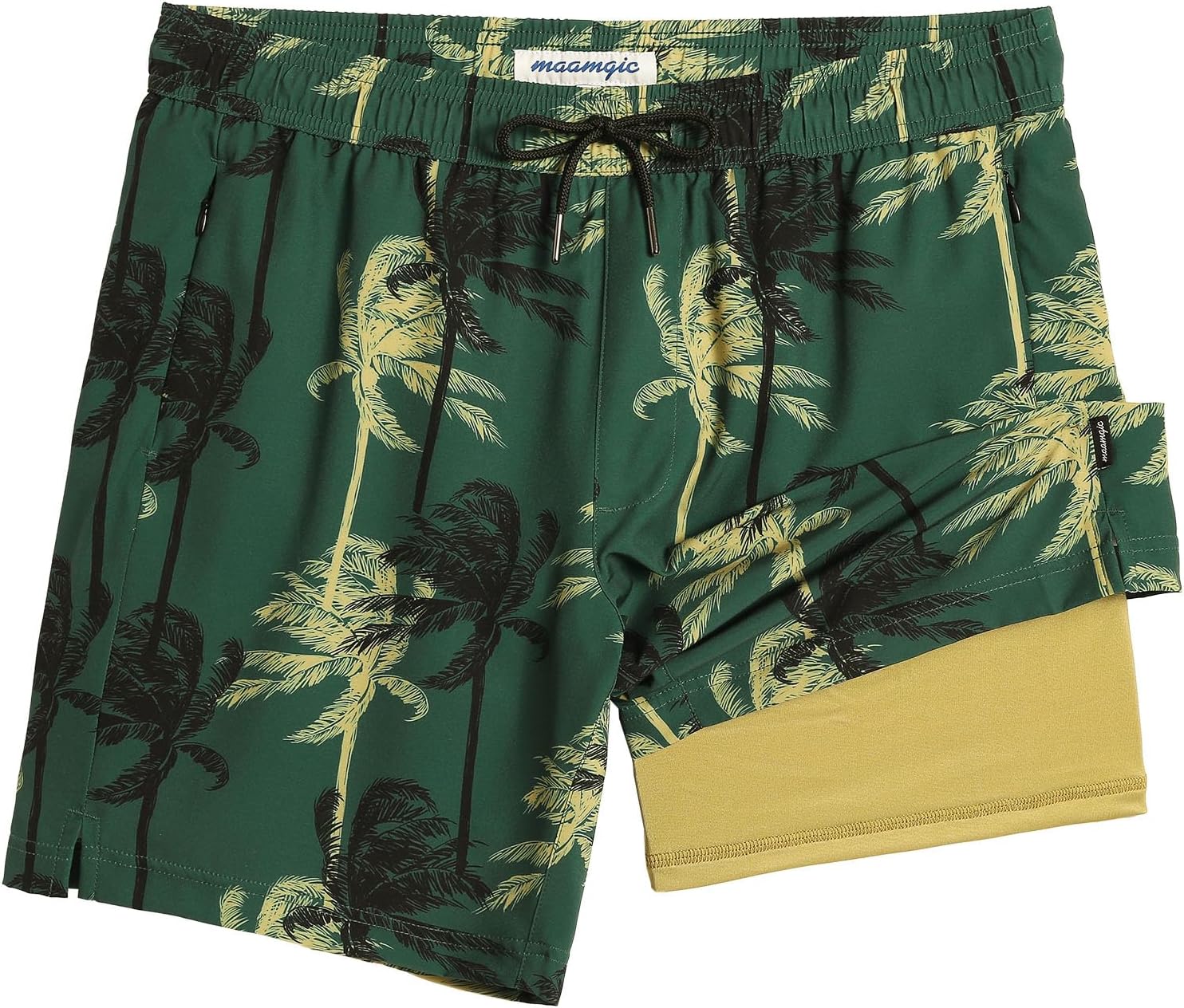 Herren Badehose mit Kompressionsfutter Boardshorts mit Taschen Badeanzug - Bild 35 von 37