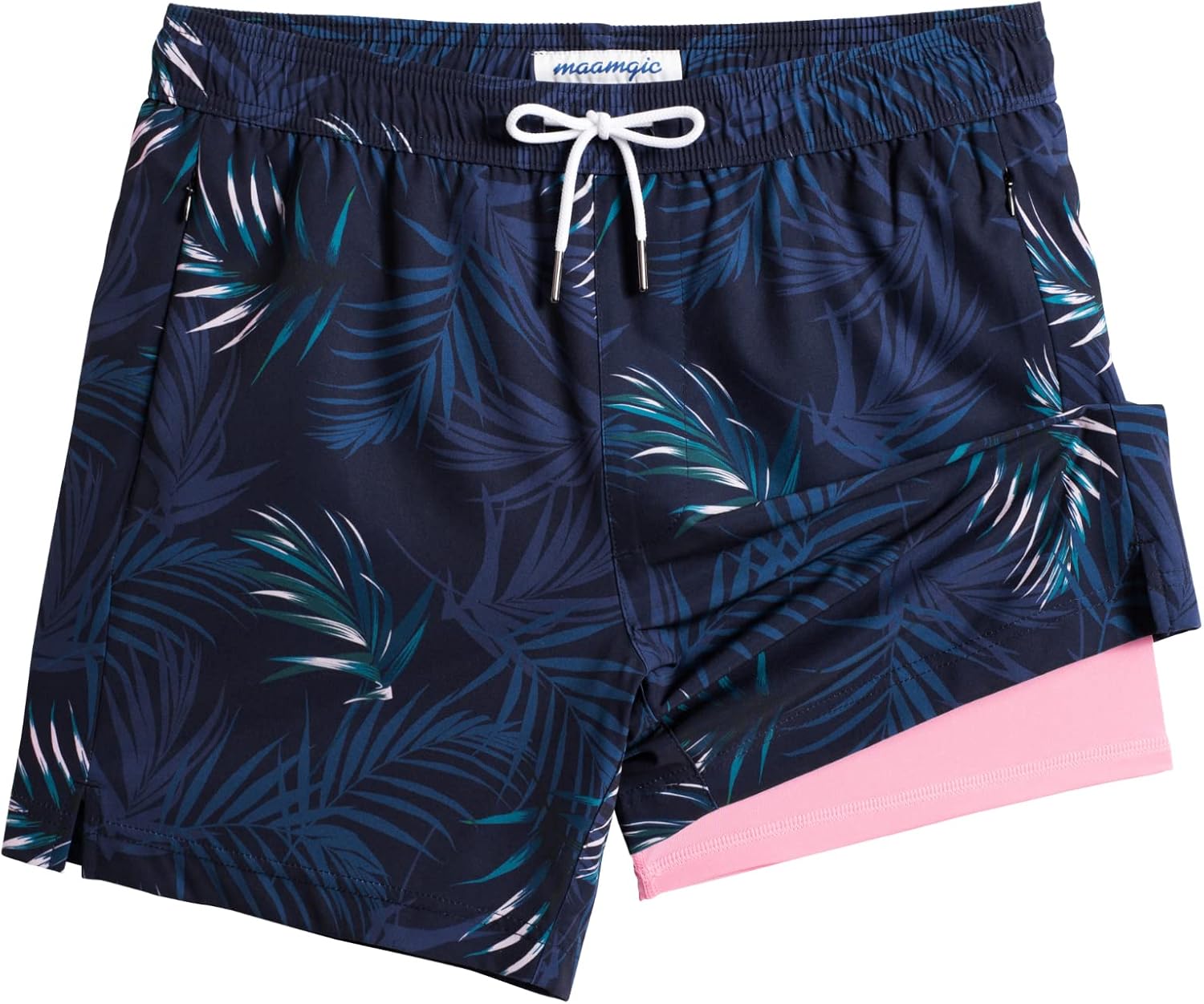 Herren Badehose schnelltrocknend scheuernd Kompressionsfutter Strandshorts mit Reißverschluss - Bild 50 von 53