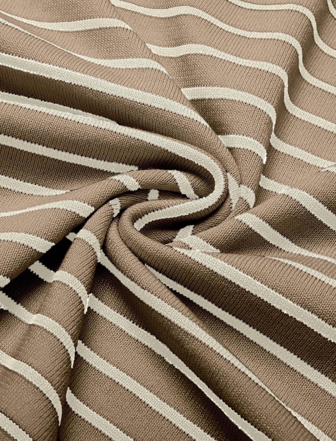 Camisa polo ligera a rayas para hombre - Camiseta de golf informal manga corta con cuello - Imagen 35 de 164