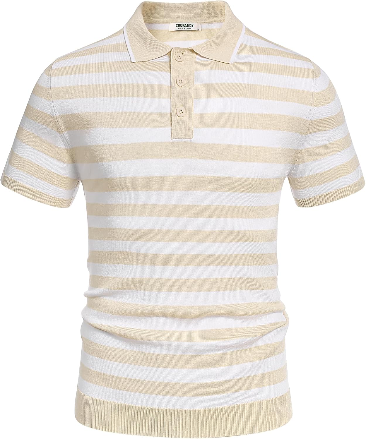 Camisa polo ligera a rayas para hombre - Camiseta de golf informal manga corta con cuello - Imagen 58 de 164