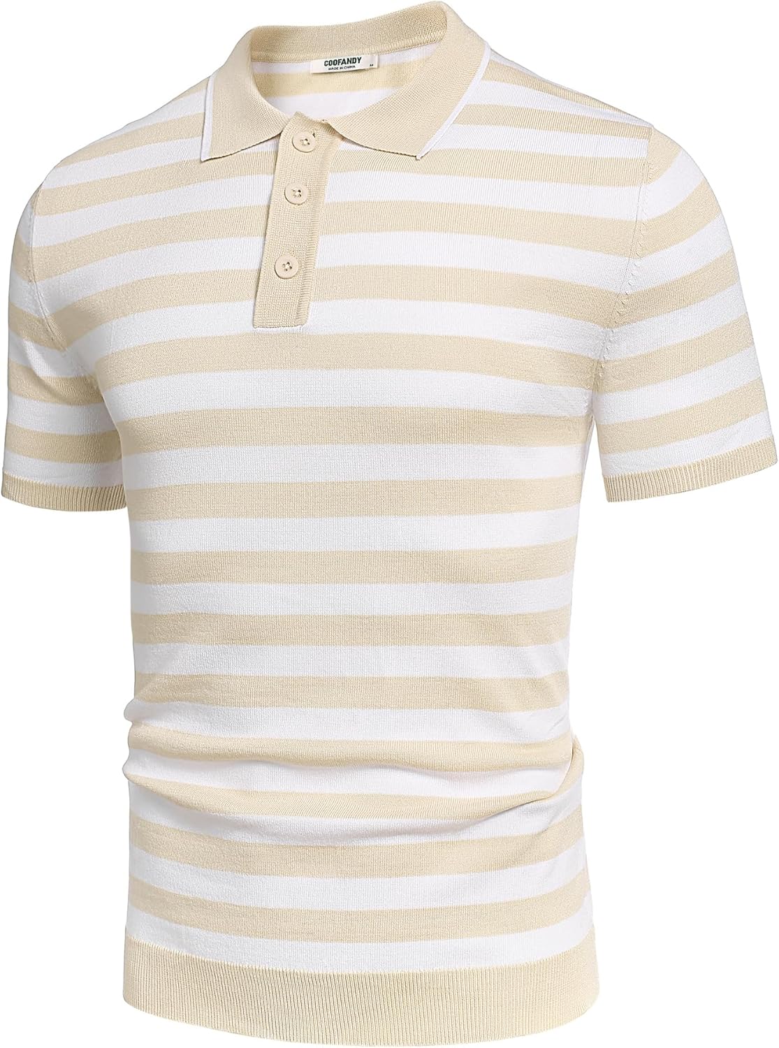 Camisa polo ligera a rayas para hombre - Camiseta de golf informal manga corta con cuello - Imagen 59 de 164