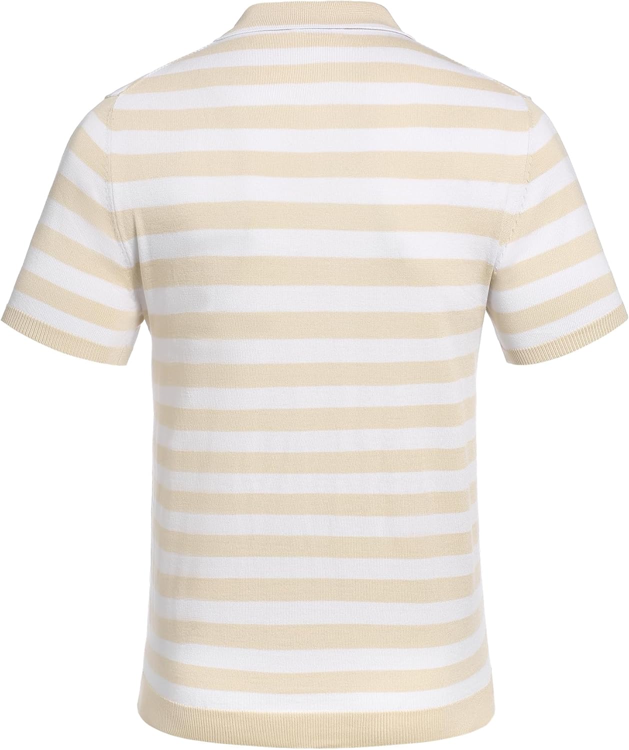 Camisa polo ligera a rayas para hombre - Camiseta de golf informal manga corta con cuello - Imagen 60 de 164