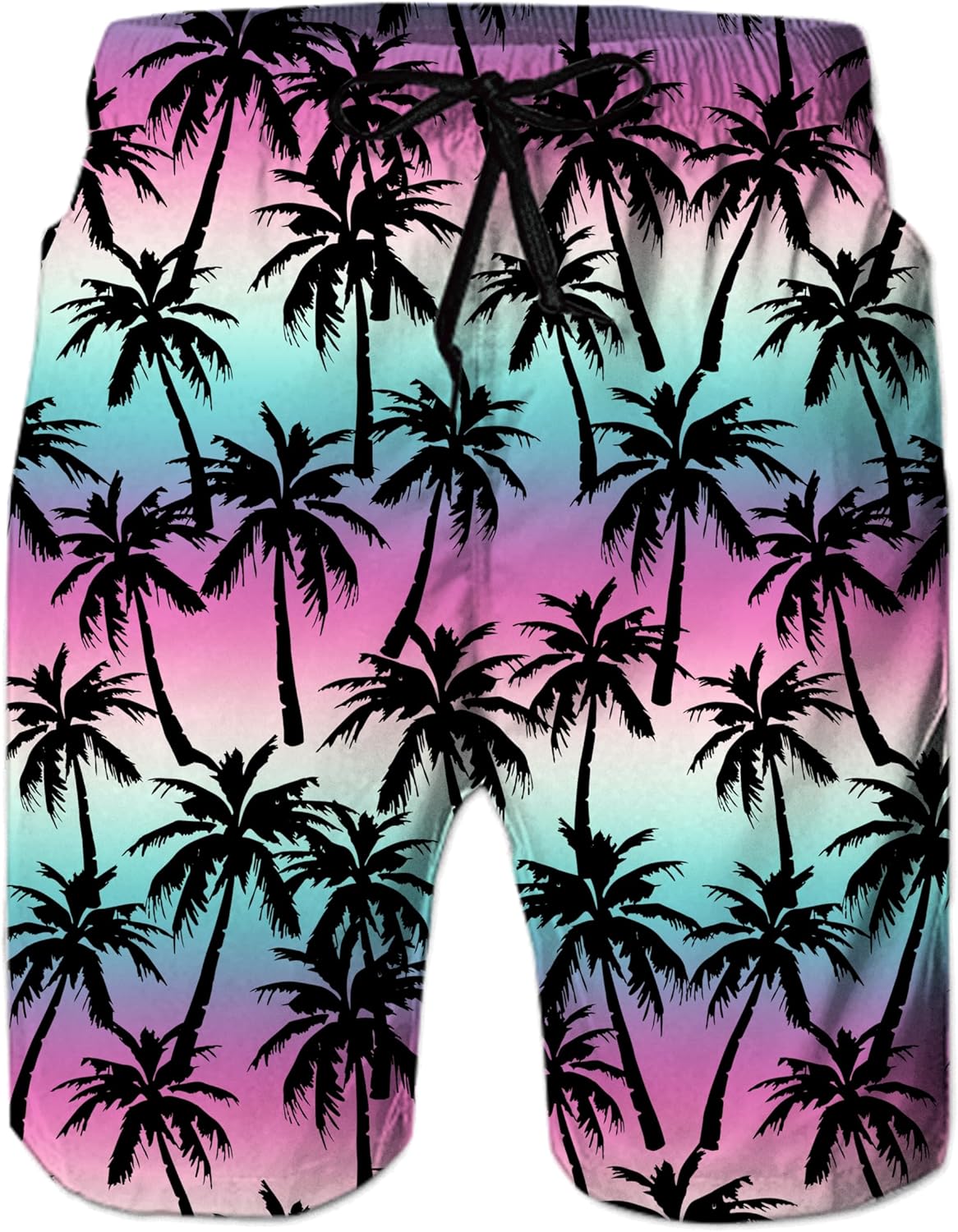 Herren Schnelltrocknende Badehose Strand Boardshorts mit Taschen Netzfutter - Bild 14 von 27