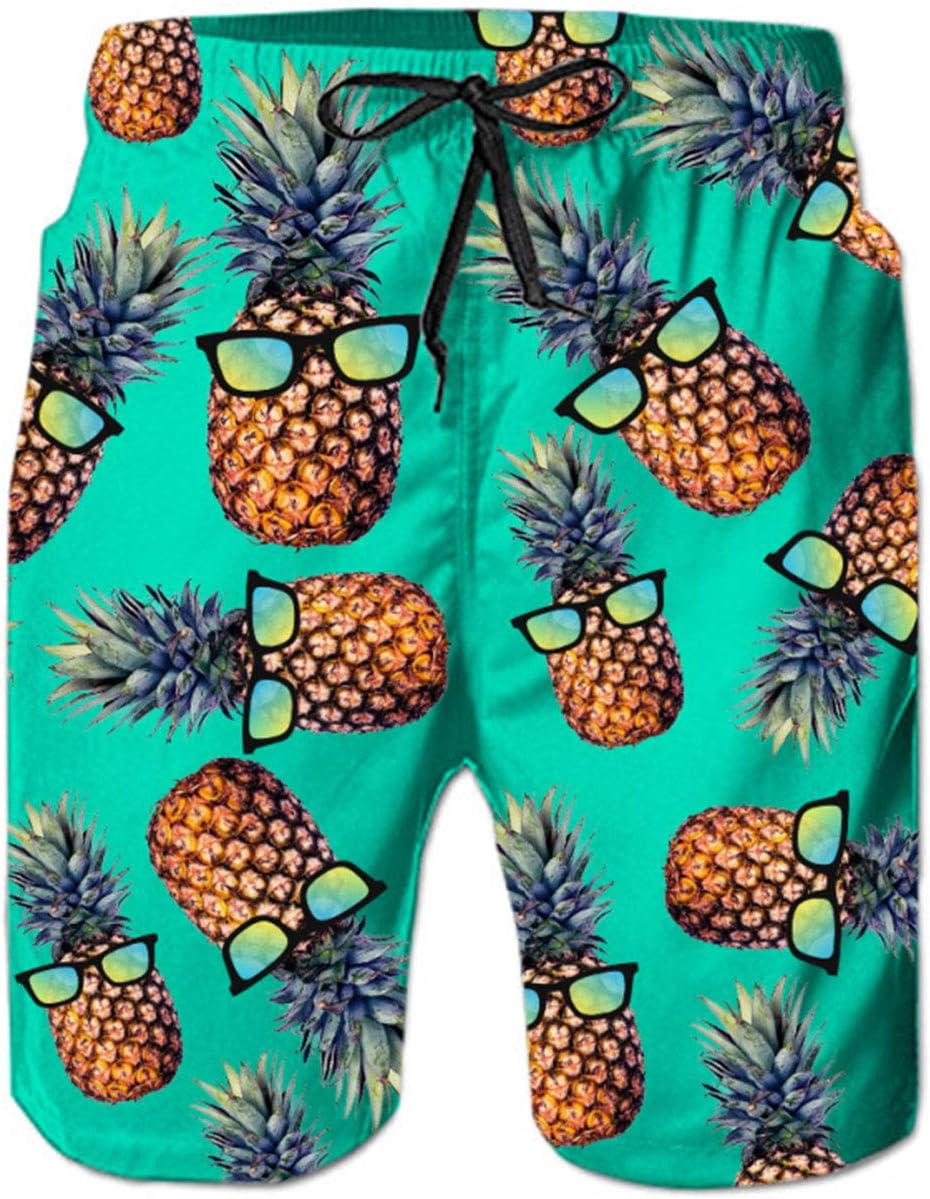 Herren Schnelltrocknende Badehose Strand Boardshorts mit Taschen Netzfutter - Bild 15 von 27