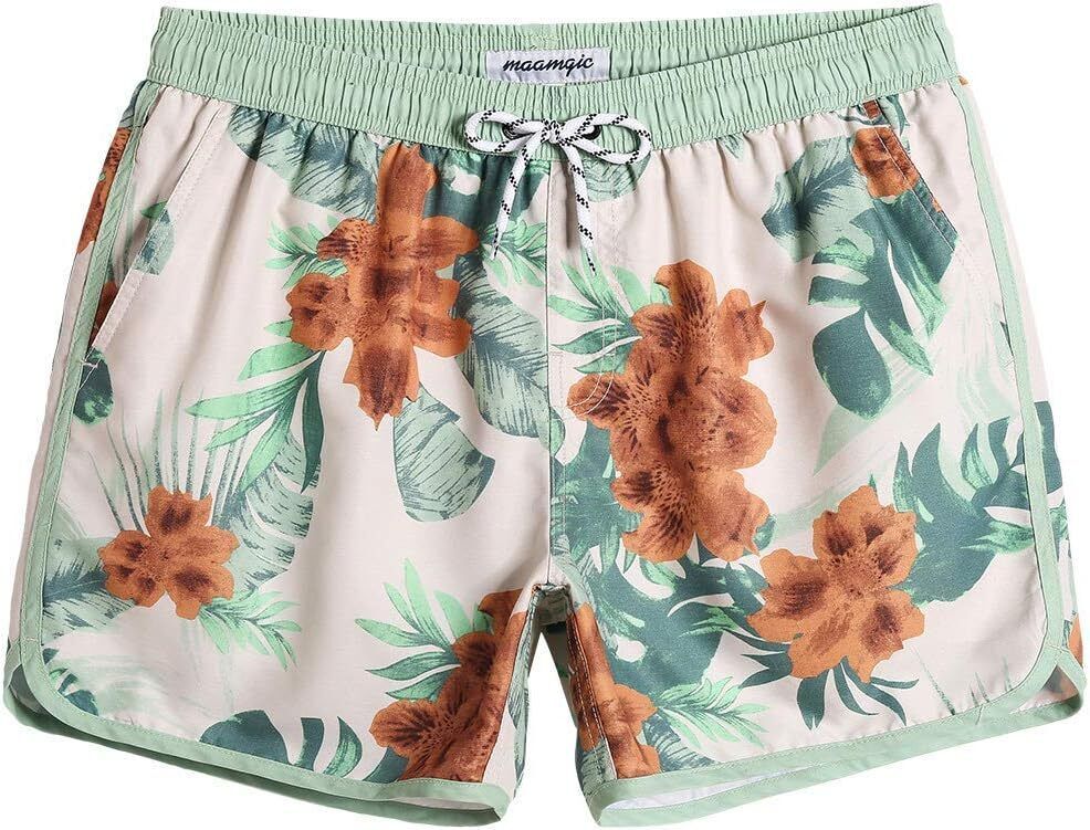 Men's Vintage 80s-90s Swim Trunks – Quick Dry Board Shorts with Mesh Lining - Picture 24 of 27