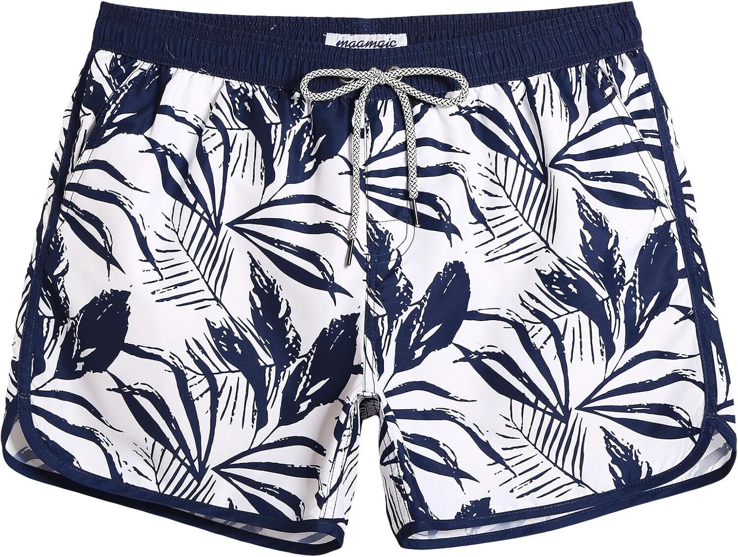 Men's Vintage 80s-90s Swim Trunks – Quick Dry Board Shorts with Mesh Lining - Picture 26 of 27