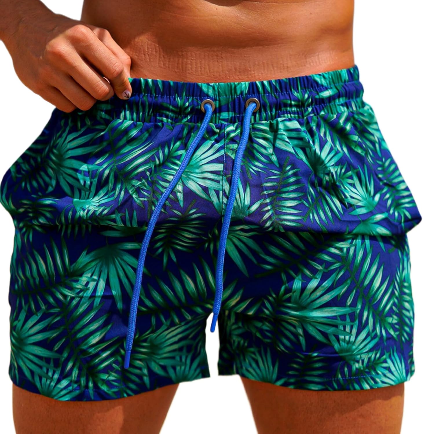 GINGTTO Men's Beach Shorts Bathing Suits with Mesh Lining - Picture 27 of 32